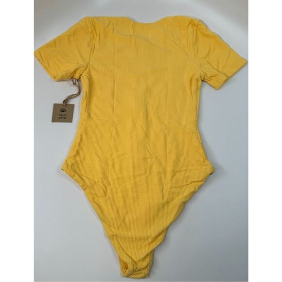 Free People x Toast Swim Sunset Signature Surf Suit Ribbed Swimsuit M - Picture 6 of 10